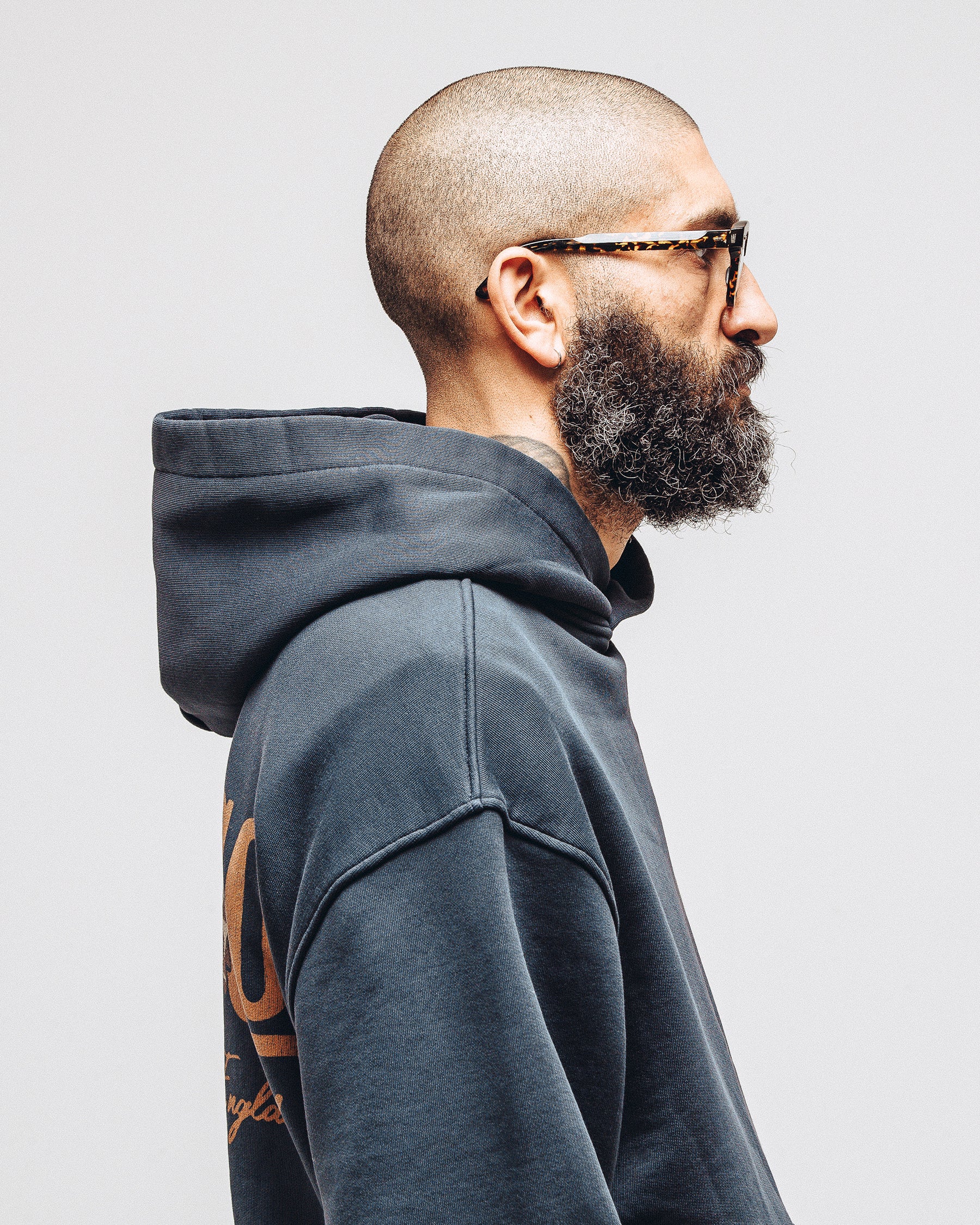 Bucking Bronco Hoodie - Washed Black