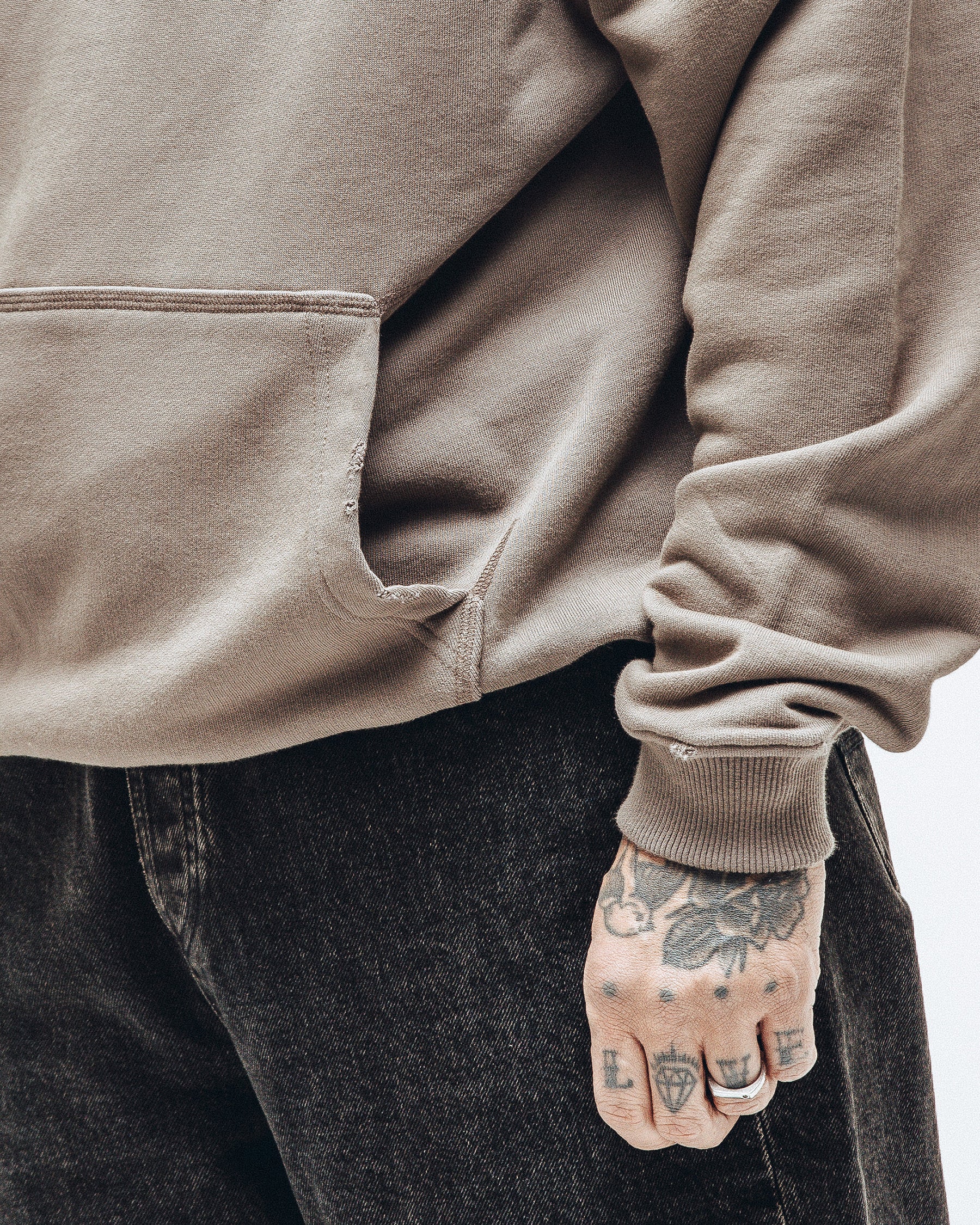 Heavyweight Essential Hoodie - Taupe
