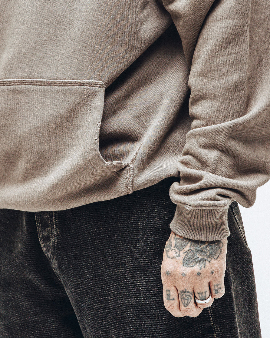Heavyweight Essential Hoodie - Taupe