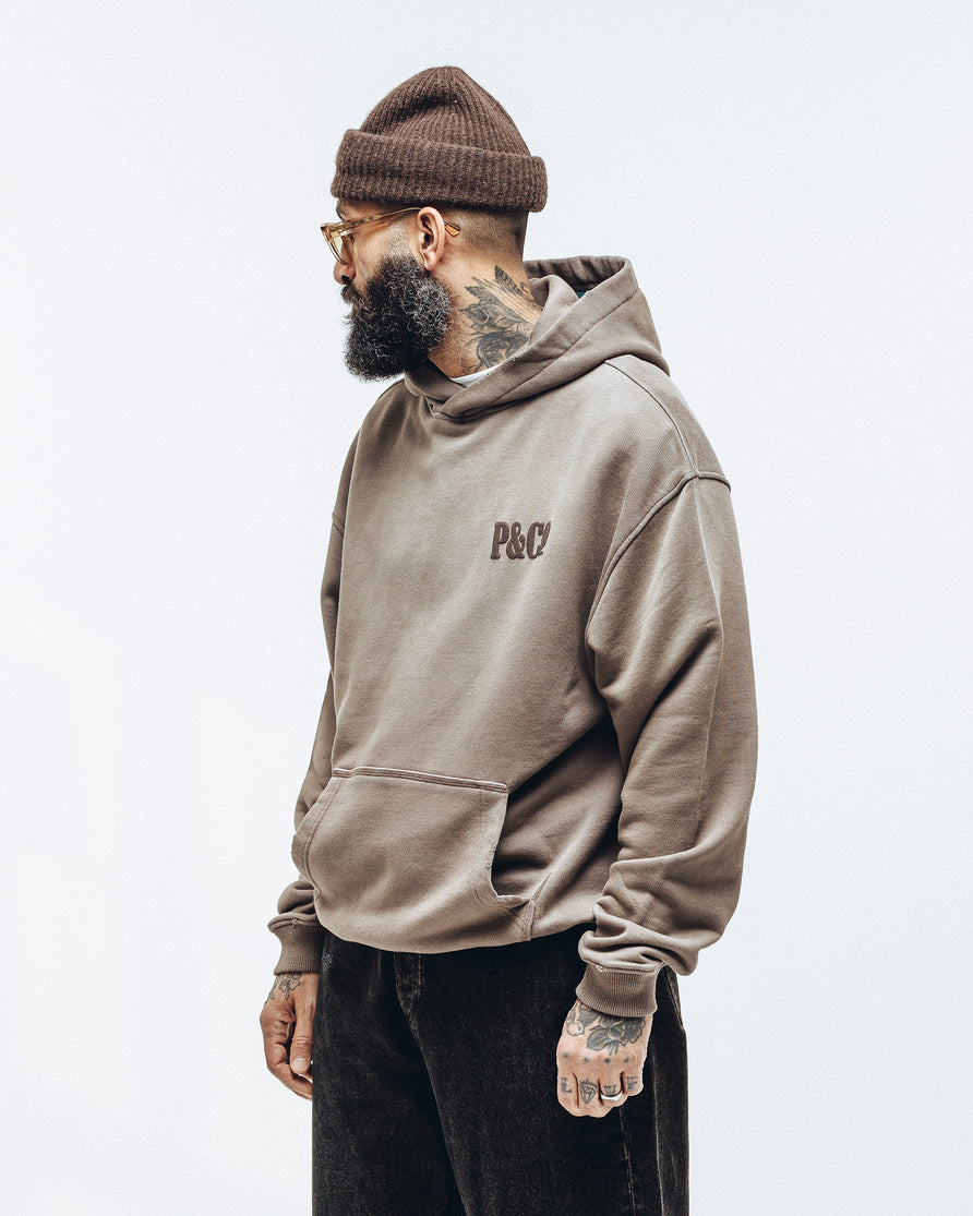 Heavyweight Essential Hoodie - Taupe