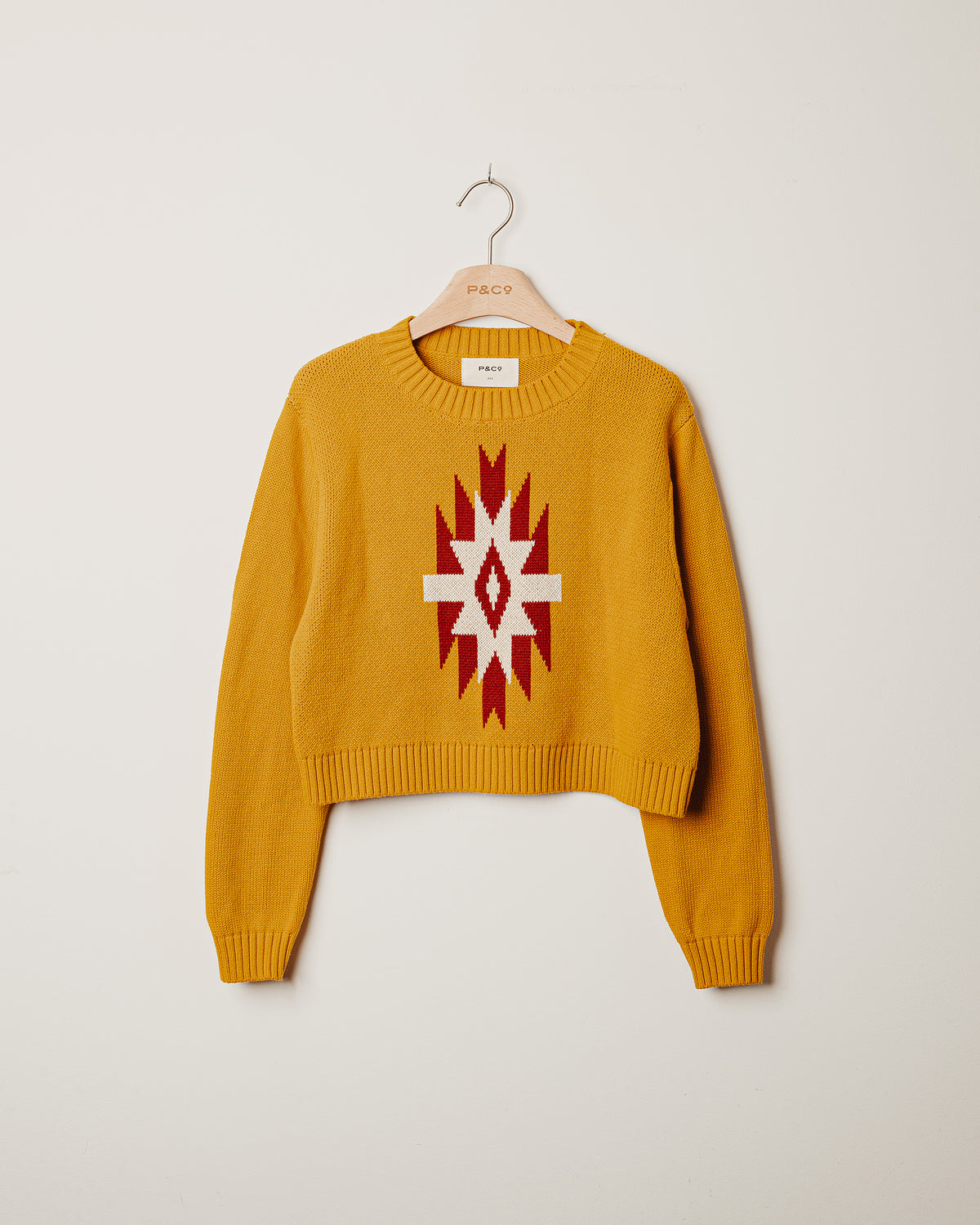 Mesa Intarsia Knit - Ochre