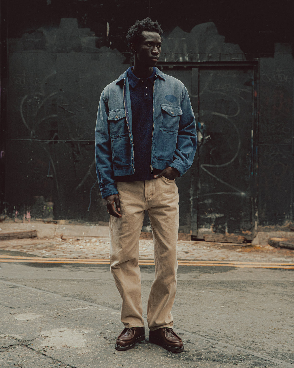 Garage Corduroy Jacket - Indigo Blue