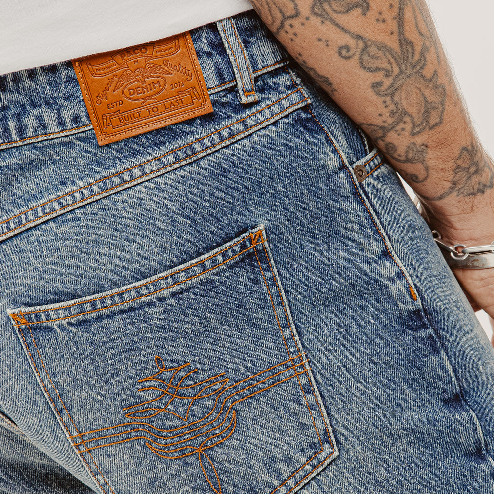 Washed Indigo Joshua Denim Jean | P&Co Men's Bottoms & P&Co - A Mindset ...