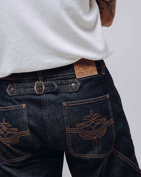 Raw Denim Carpenter Pants - Indigo