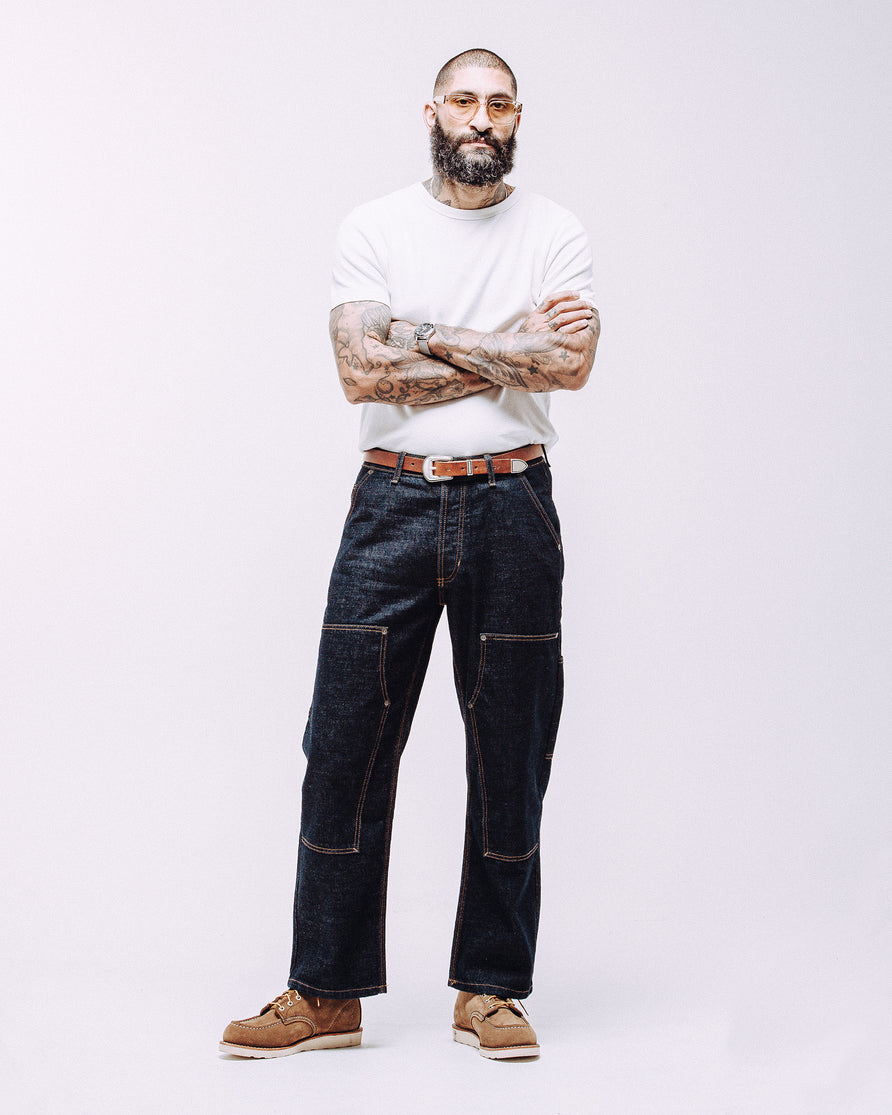 Raw Denim Carpenter Pants - Indigo