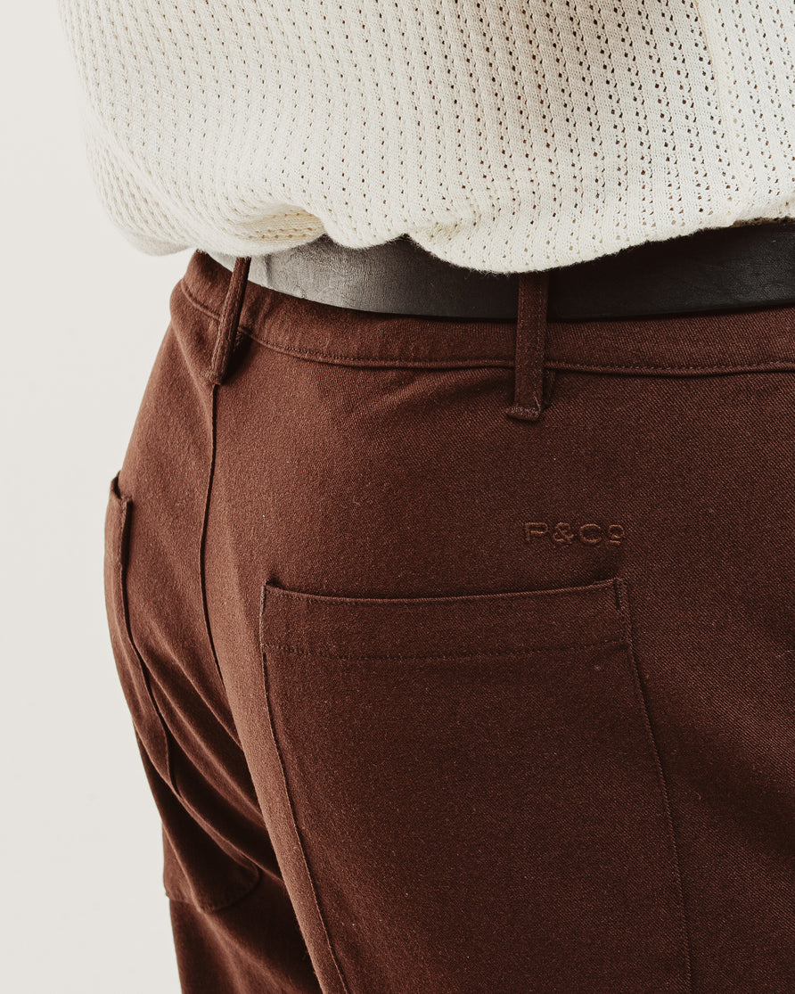Pressed Station Pant - Brown
