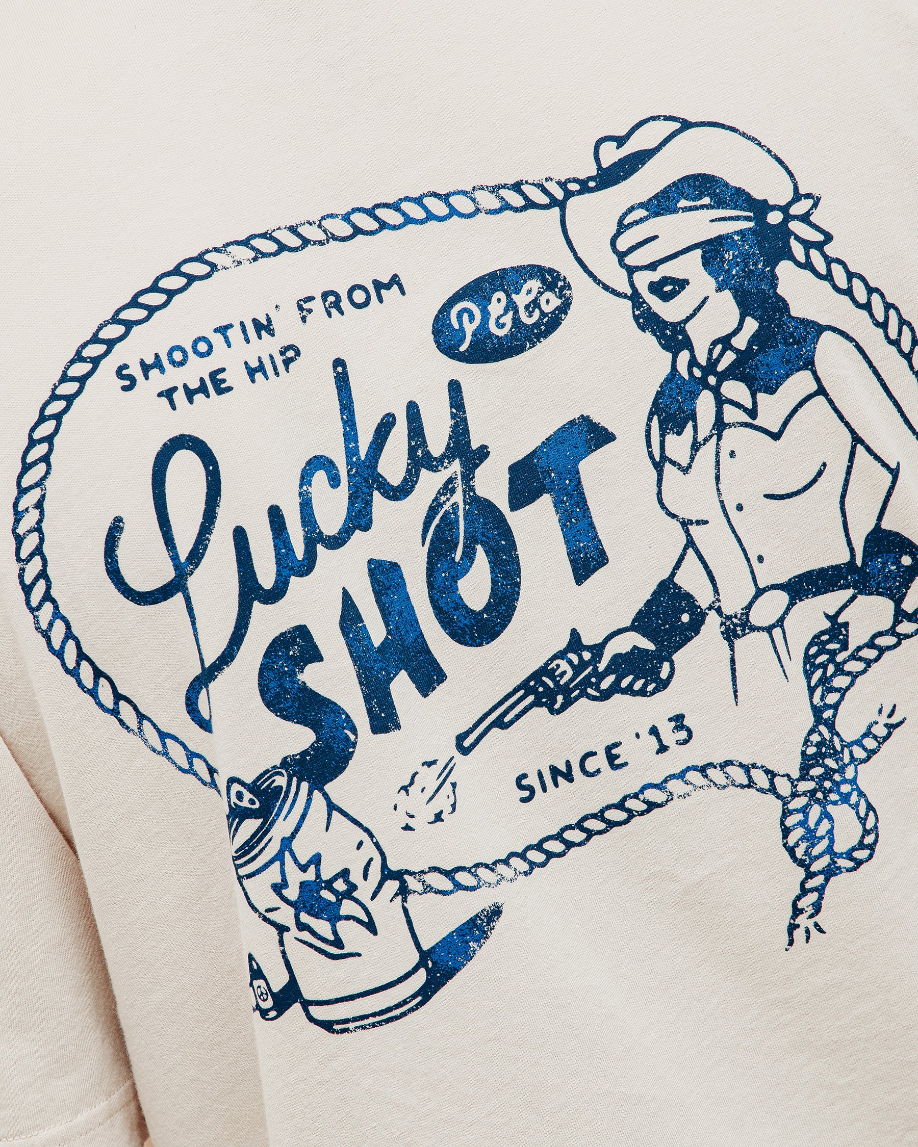 Lucky Shot T-Shirt - Bone