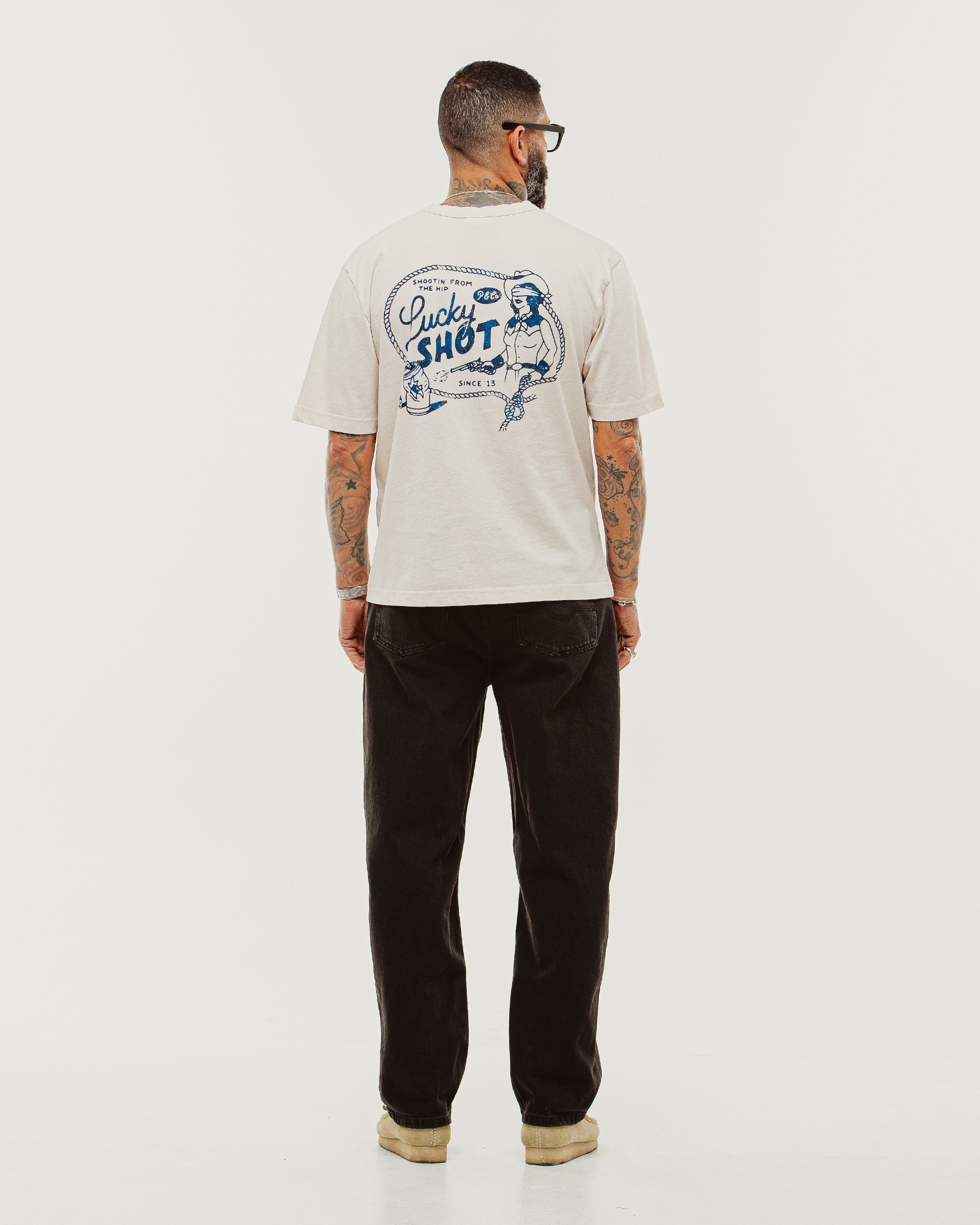 Lucky Shot T-Shirt - Bone