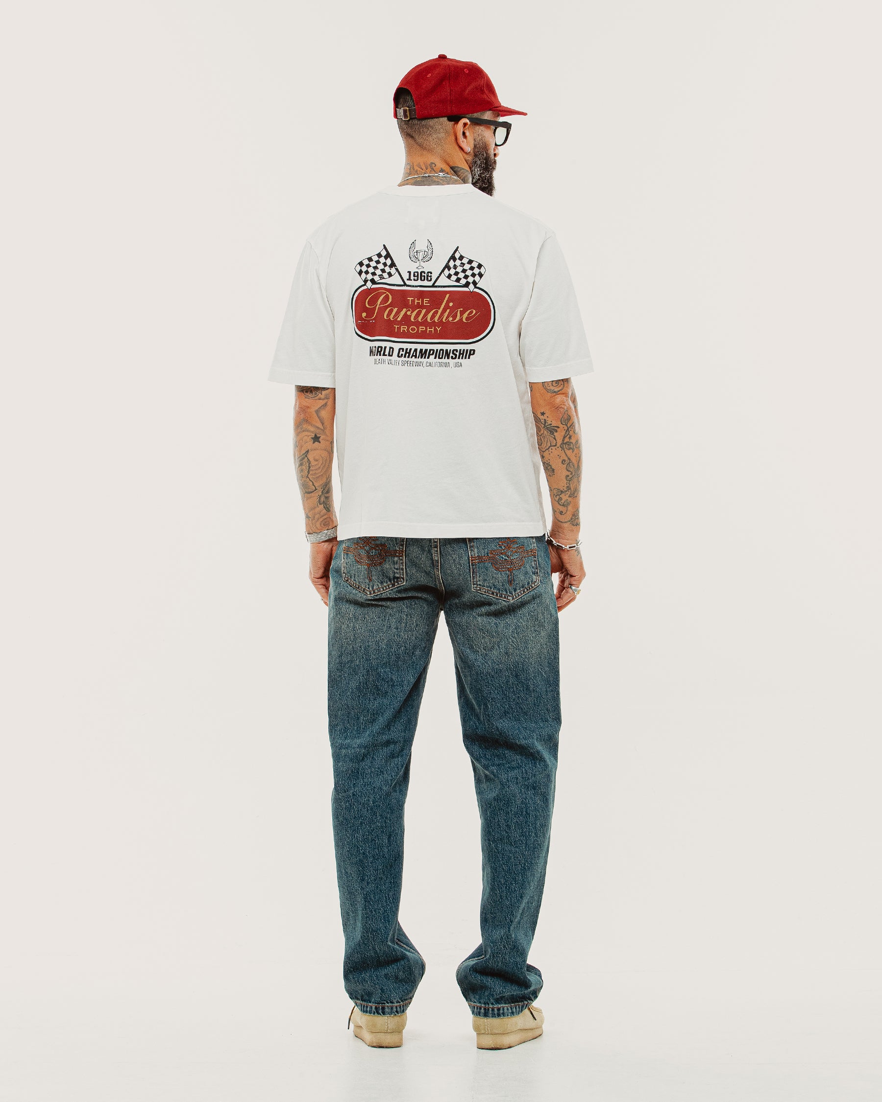 Paradise Trophy Boxy T-Shirt - Off White