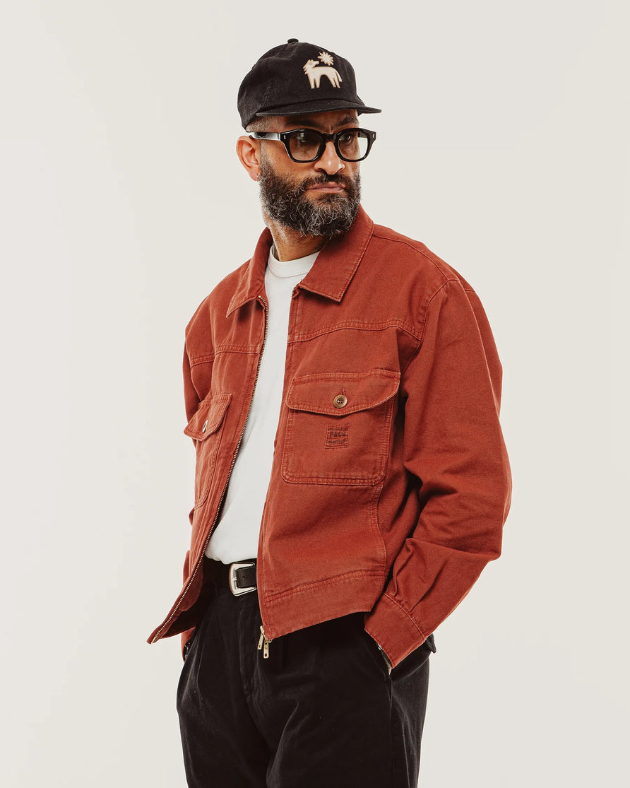 Garage Canvas Jacket - Vintage Red