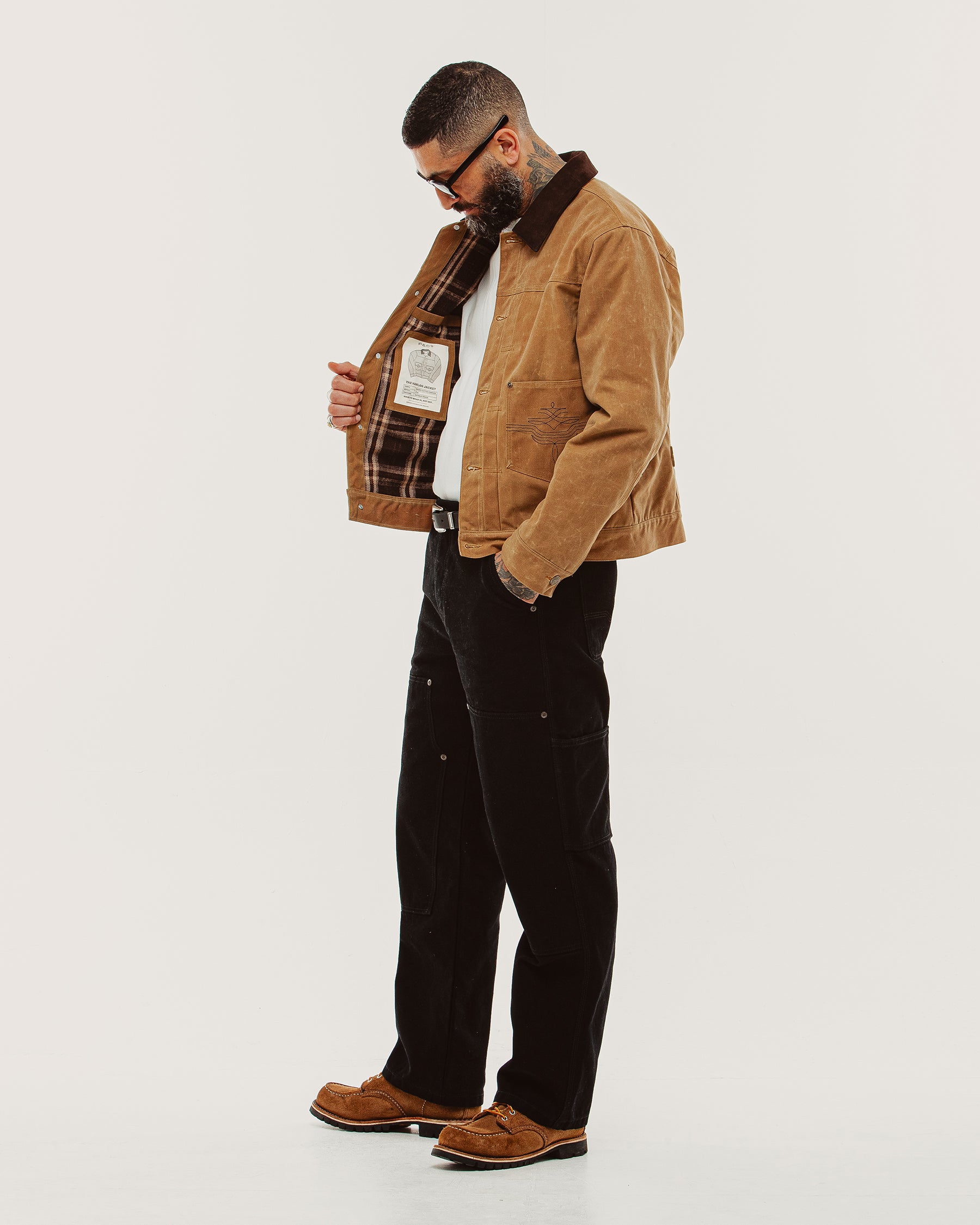 Harlan Waxed Canvas Jacket - Tan