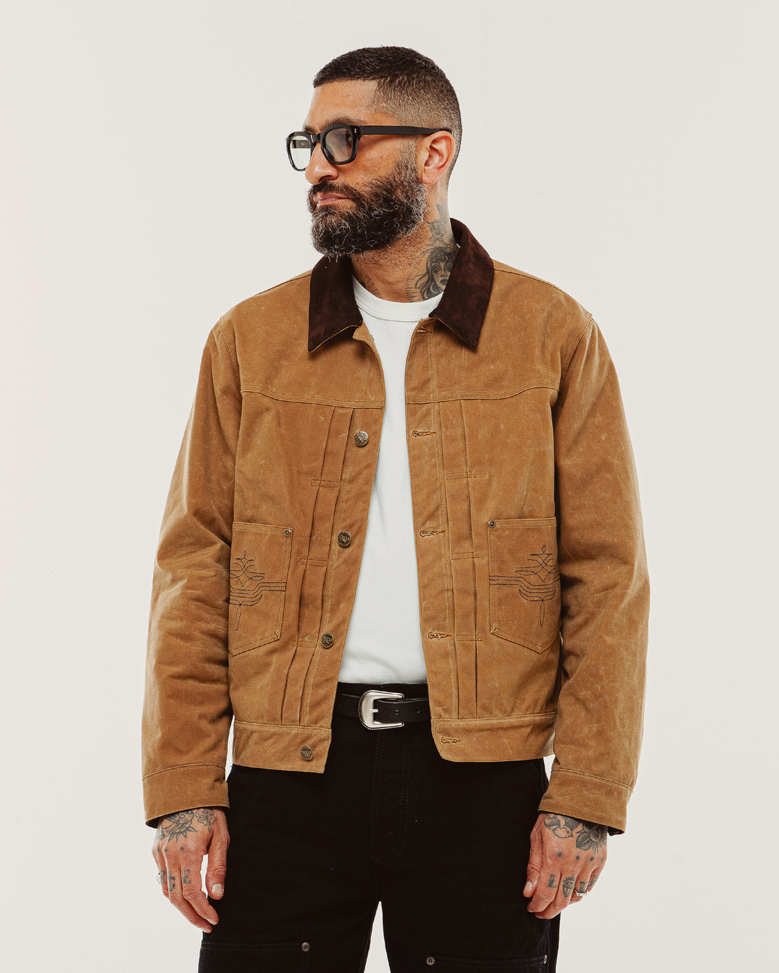 Harlan Waxed Canvas Jacket - Tan