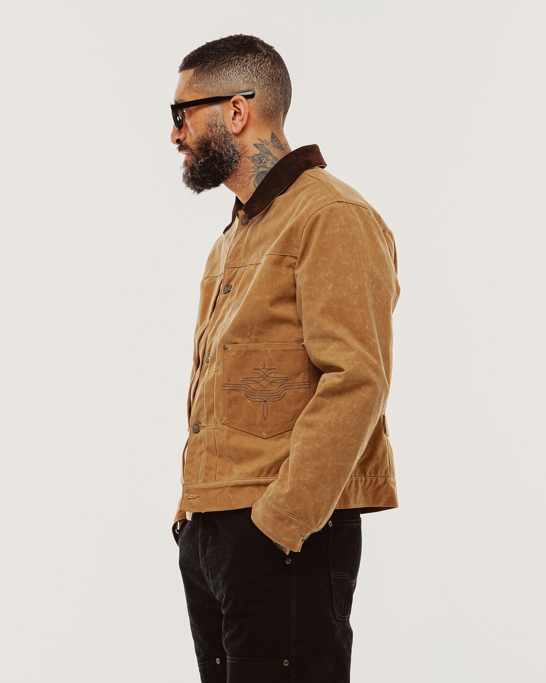 Harlan Waxed Canvas Jacket - Tan
