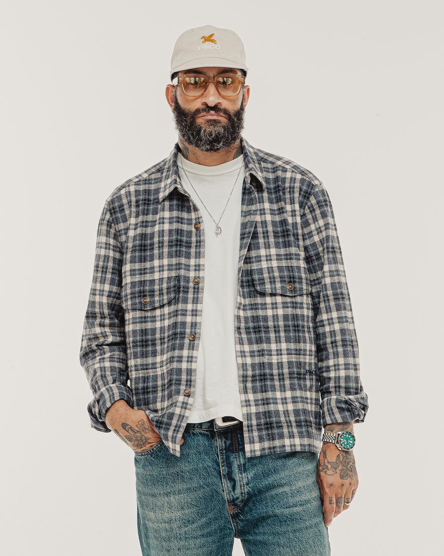 Aspen Shirt - Pebble Plaid