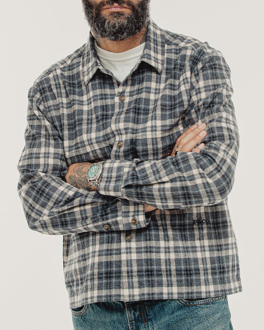 Aspen Shirt - Pebble Plaid