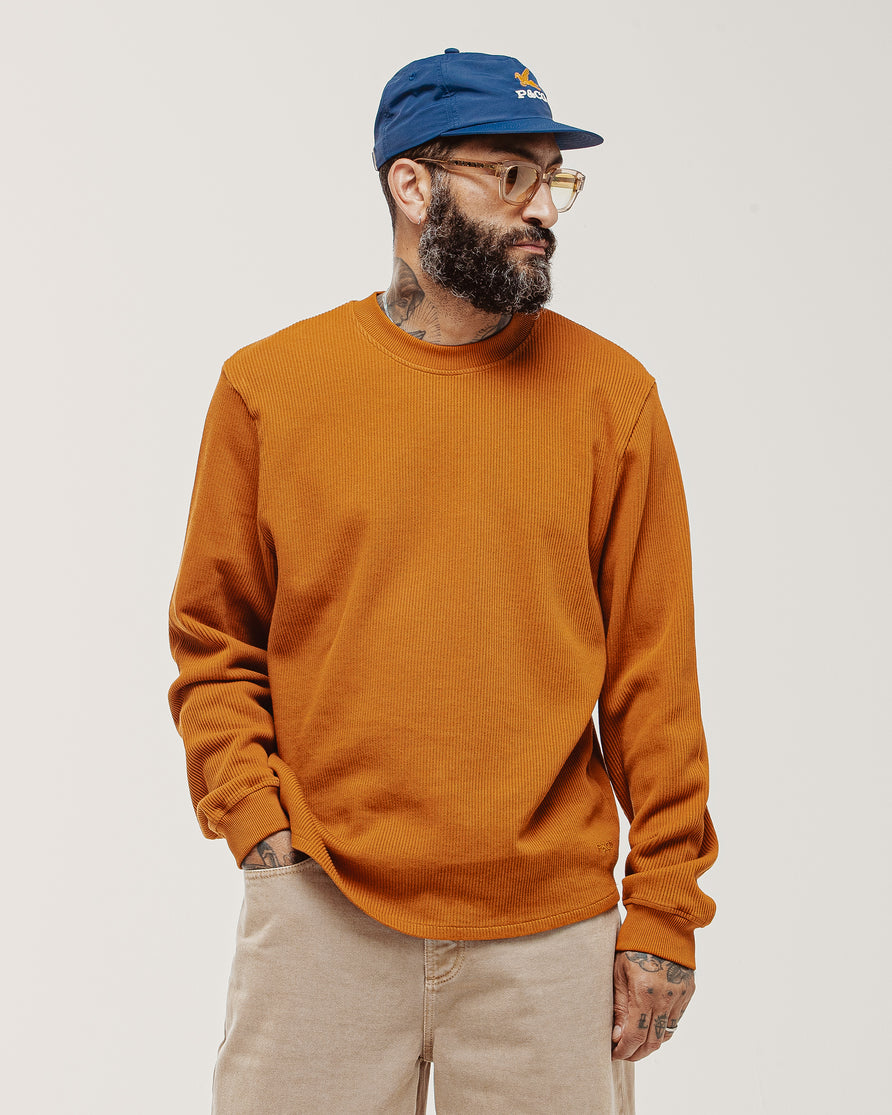 Crafted Ribbed Longsleeve - Amber