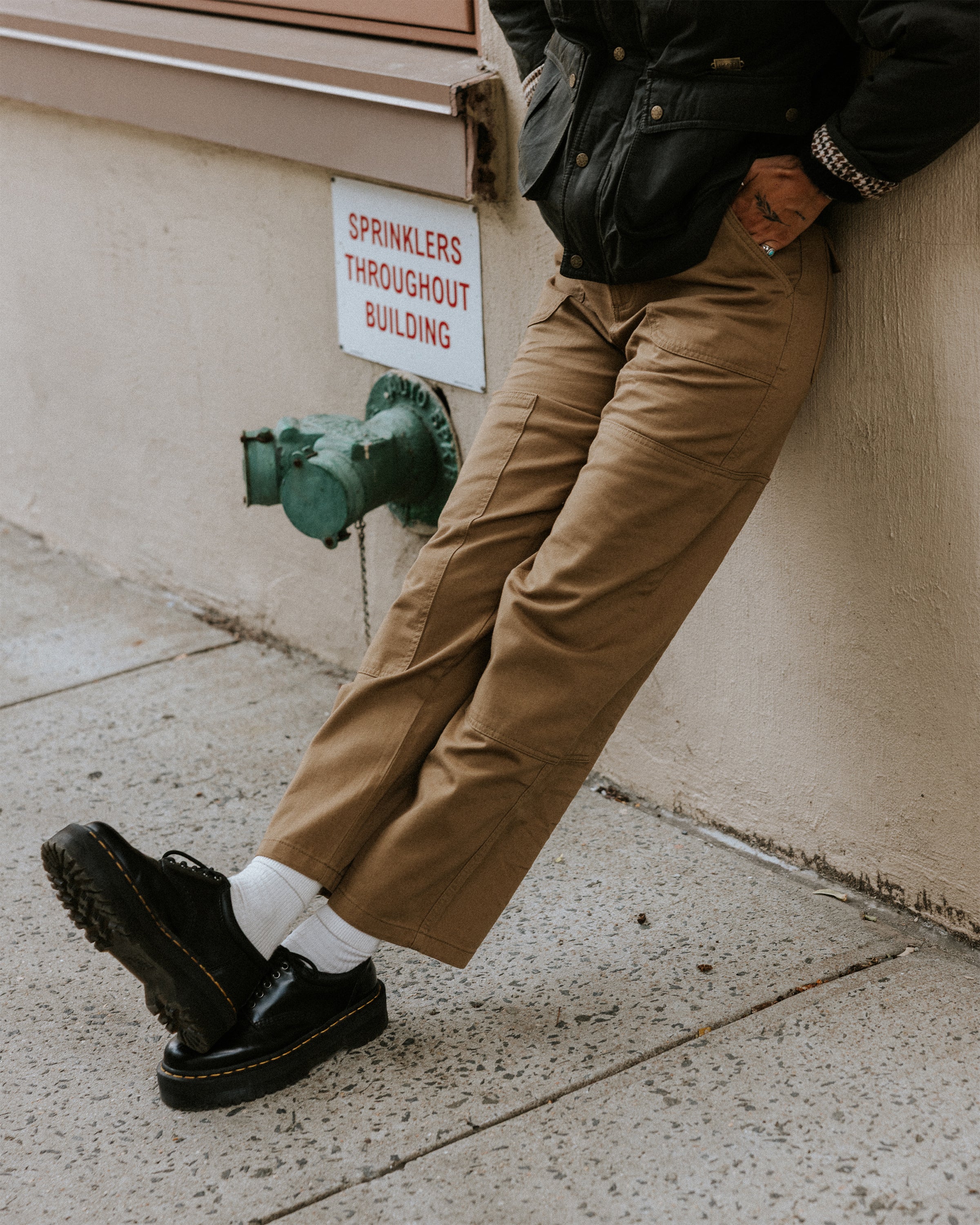 Surplus High Waisted Pants - Tan