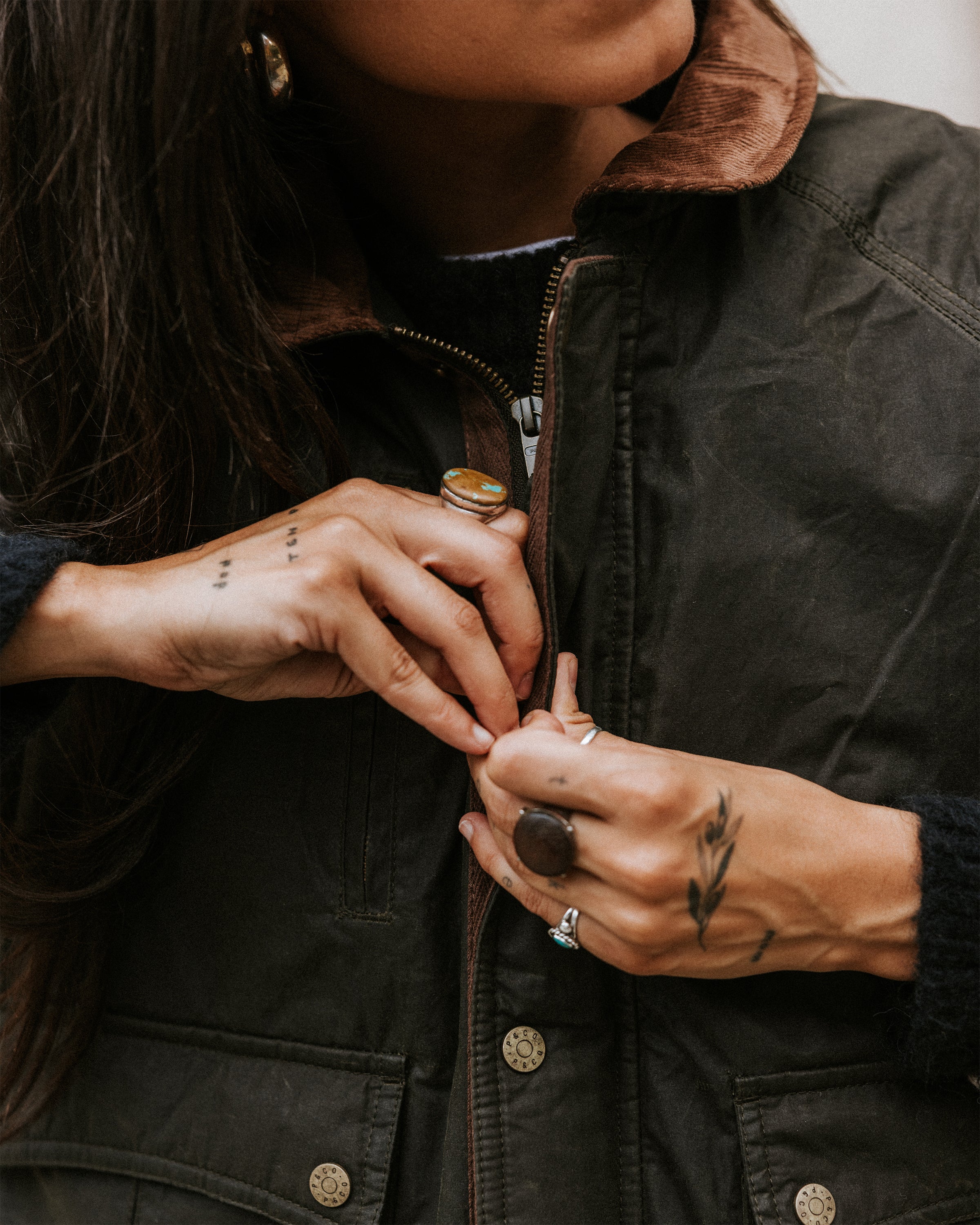 Roamer Wax Jacket - Olive