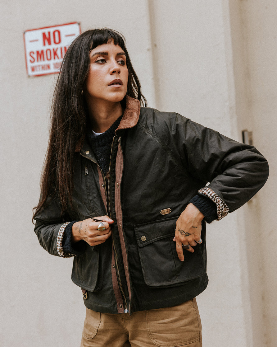 Roamer Wax Jacket - Olive