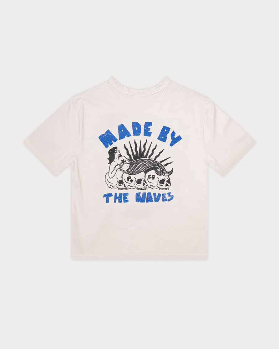 Made By The Waves Boxy T-Shirt - Bone