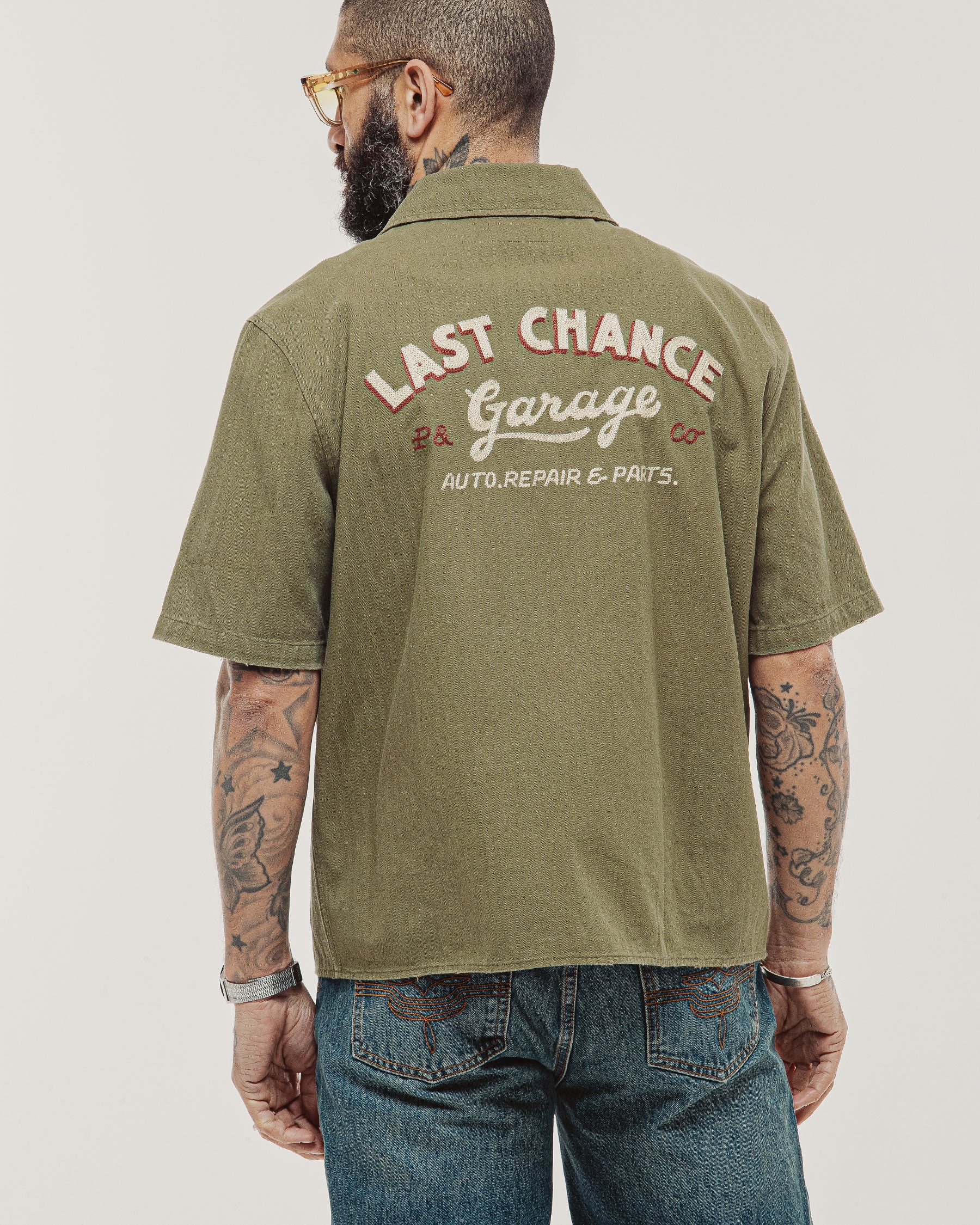Last Chance Garage Depot Shirt - Sage