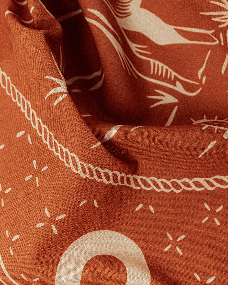 Lone Ranger Bandana - Rust