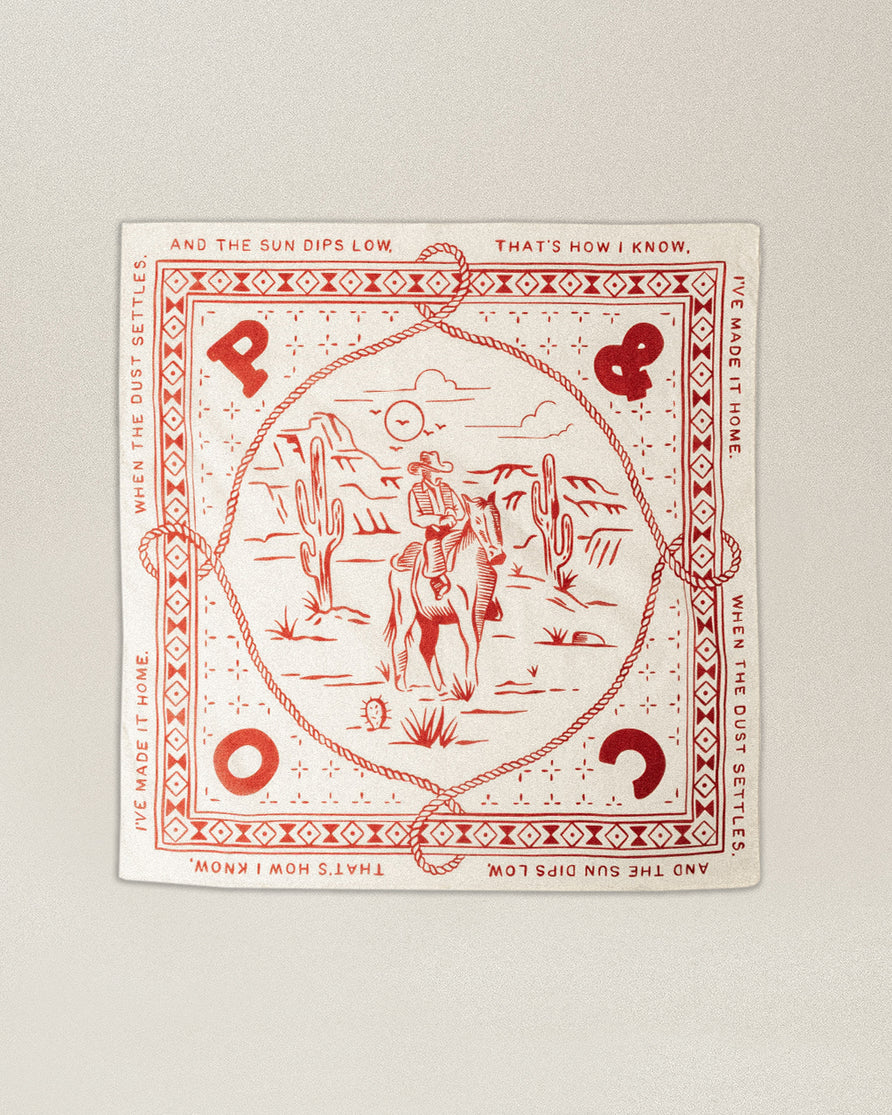 Lone Ranger Bandana - Ecru