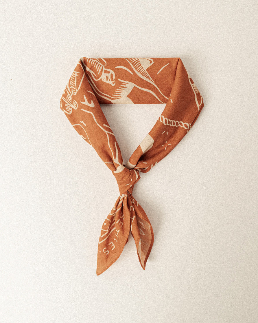 Lone Ranger Bandana - Rust
