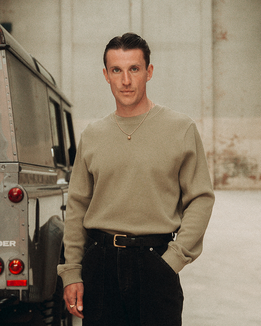 Crafted Ribbed Longsleeve - Olive