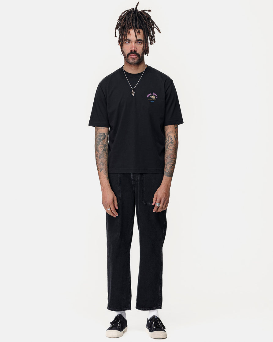 Pool Hall T-Shirt - Washed Black