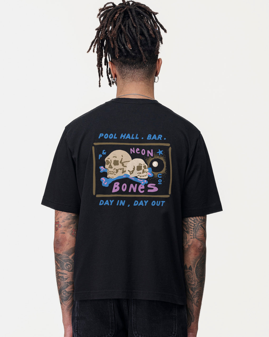 Pool Hall T-Shirt - Washed Black