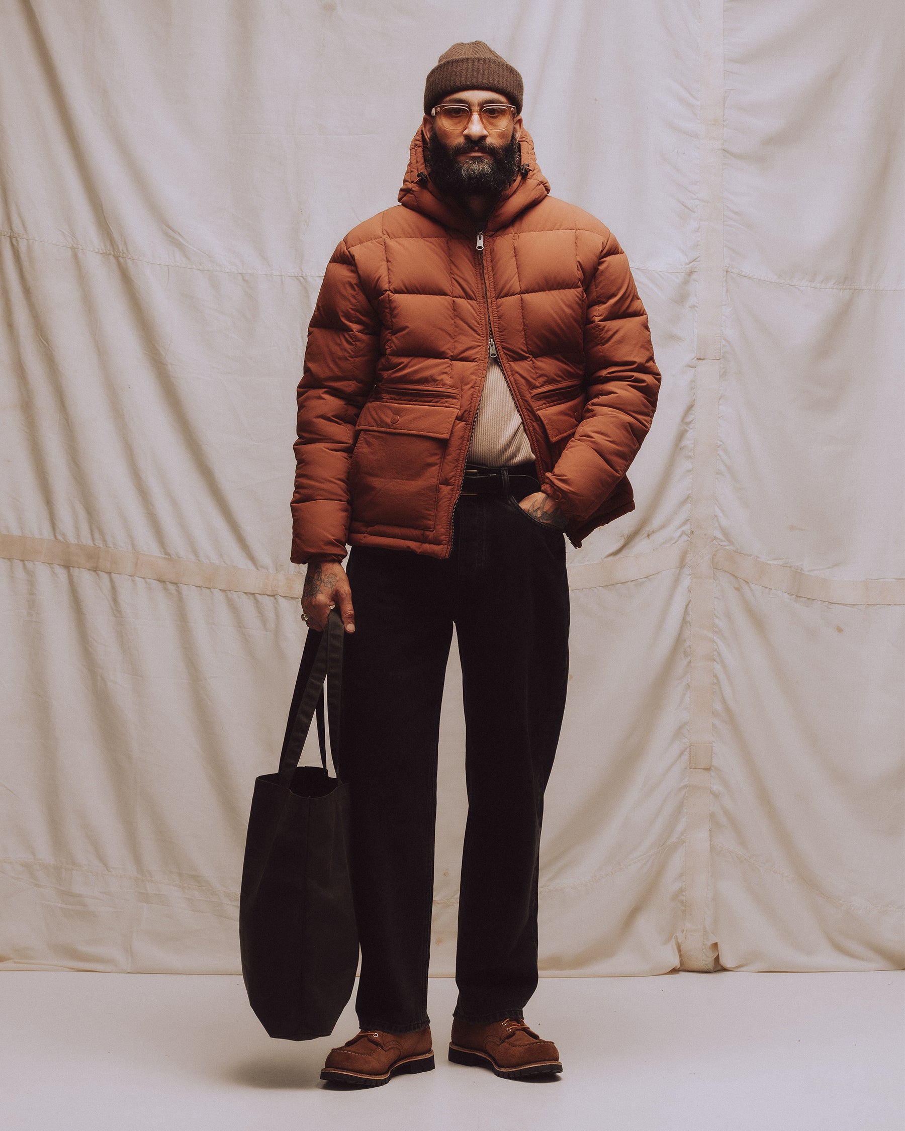 Powell Quilted Puffer Jacket - Rust