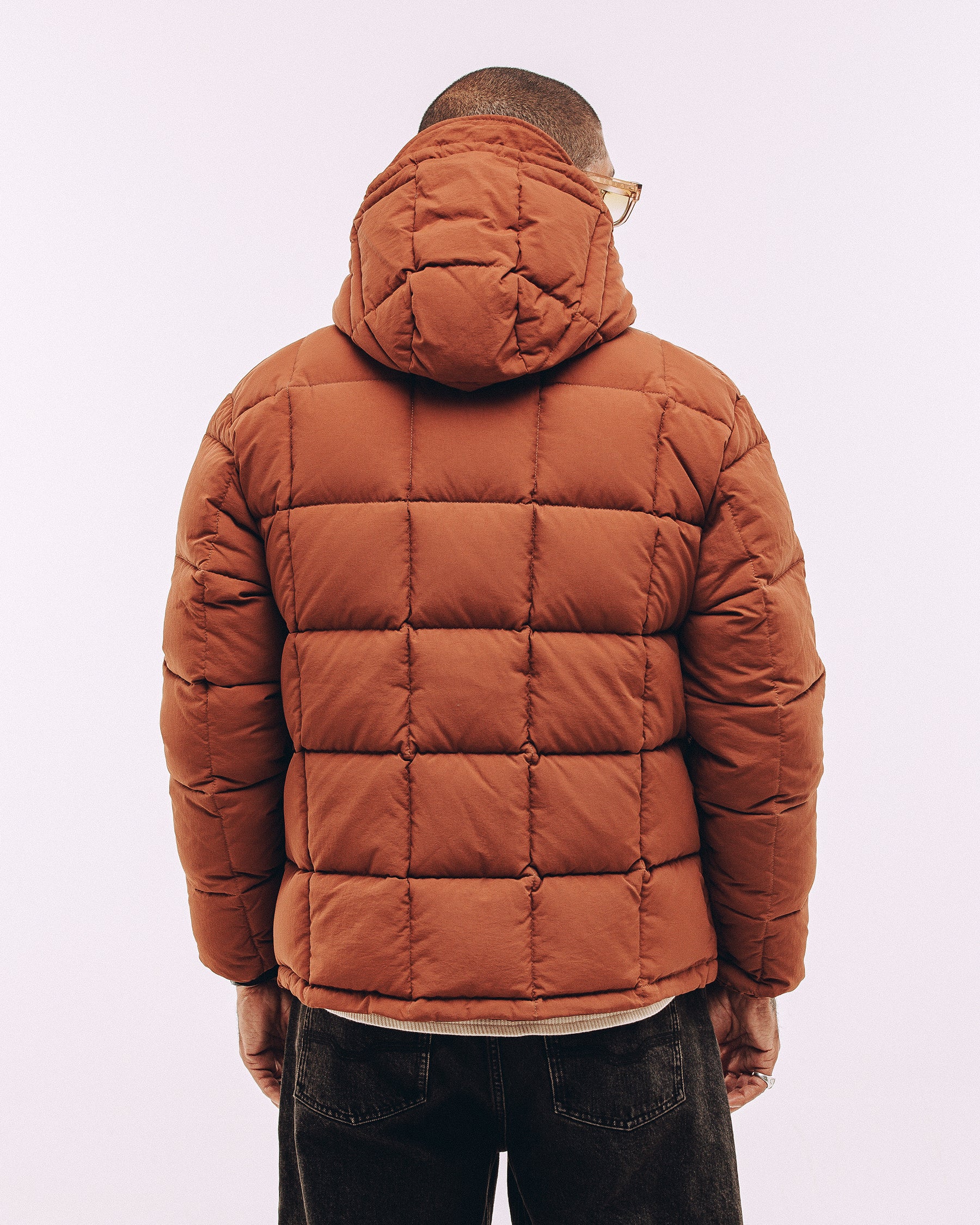 Powell Quilted Puffer Jacket - Rust