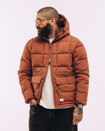 Powell Quilted Puffer Jacket - Rust