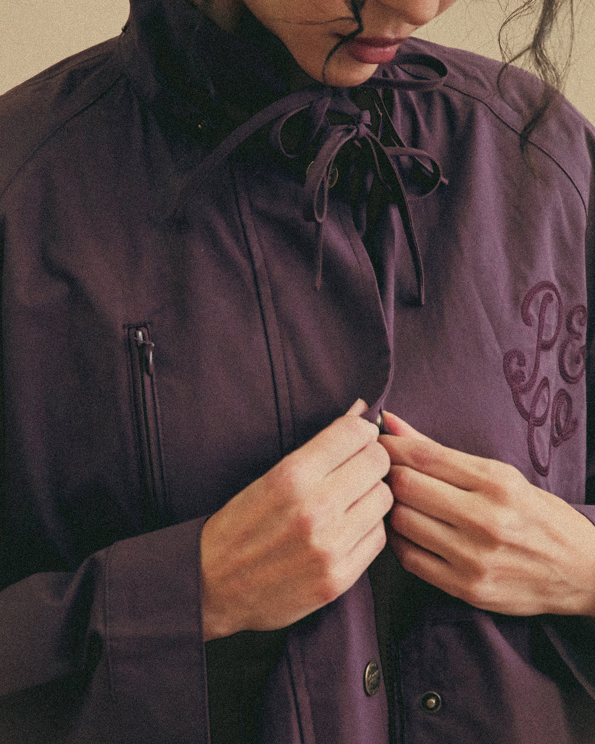 Roxy Swing Raincoat - Aubergine