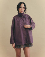 Roxy Swing Raincoat - Aubergine