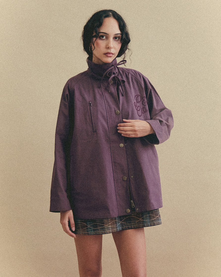 Roxy Swing Raincoat - Aubergine