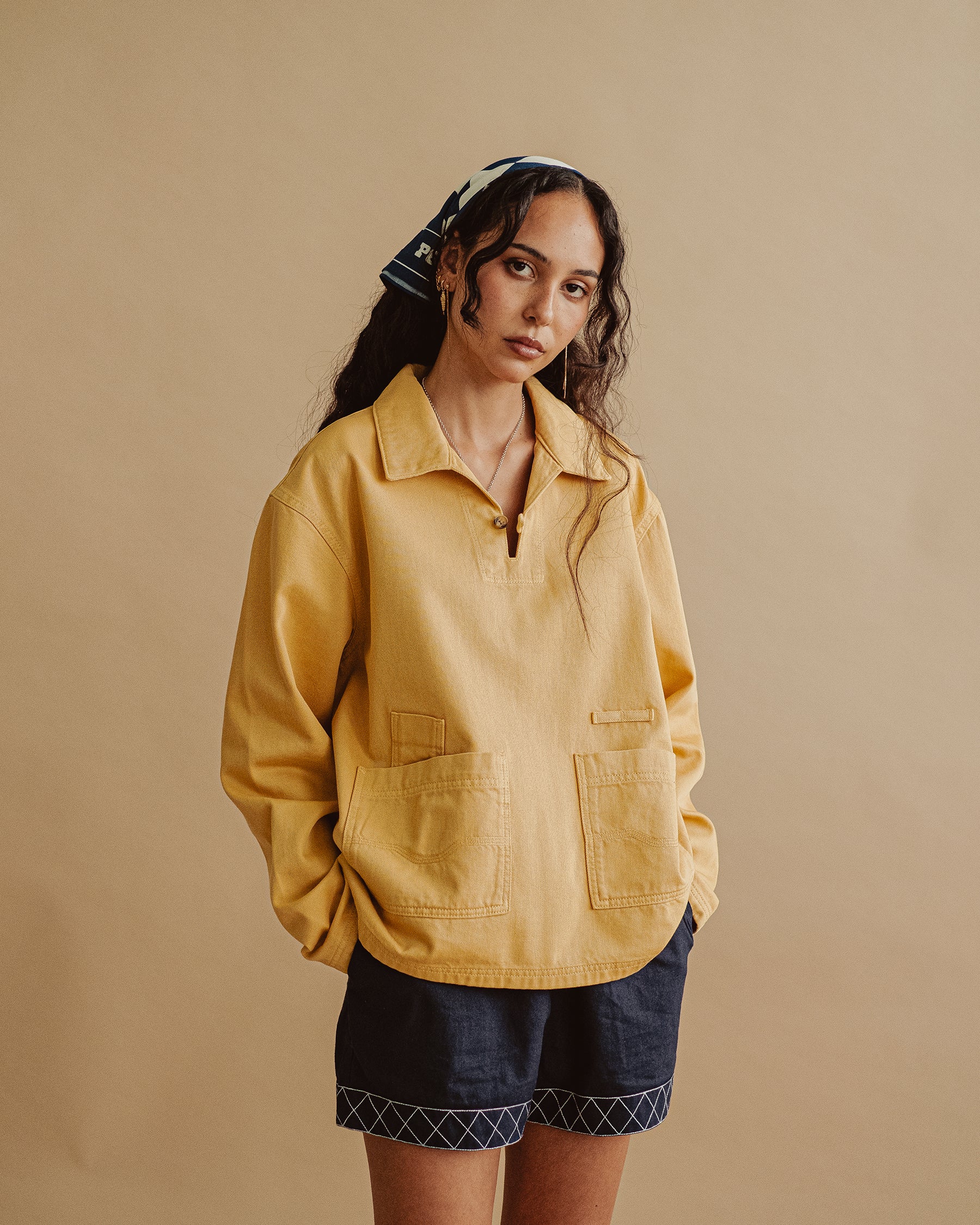 Founders Artist Smock - Washed Yellow