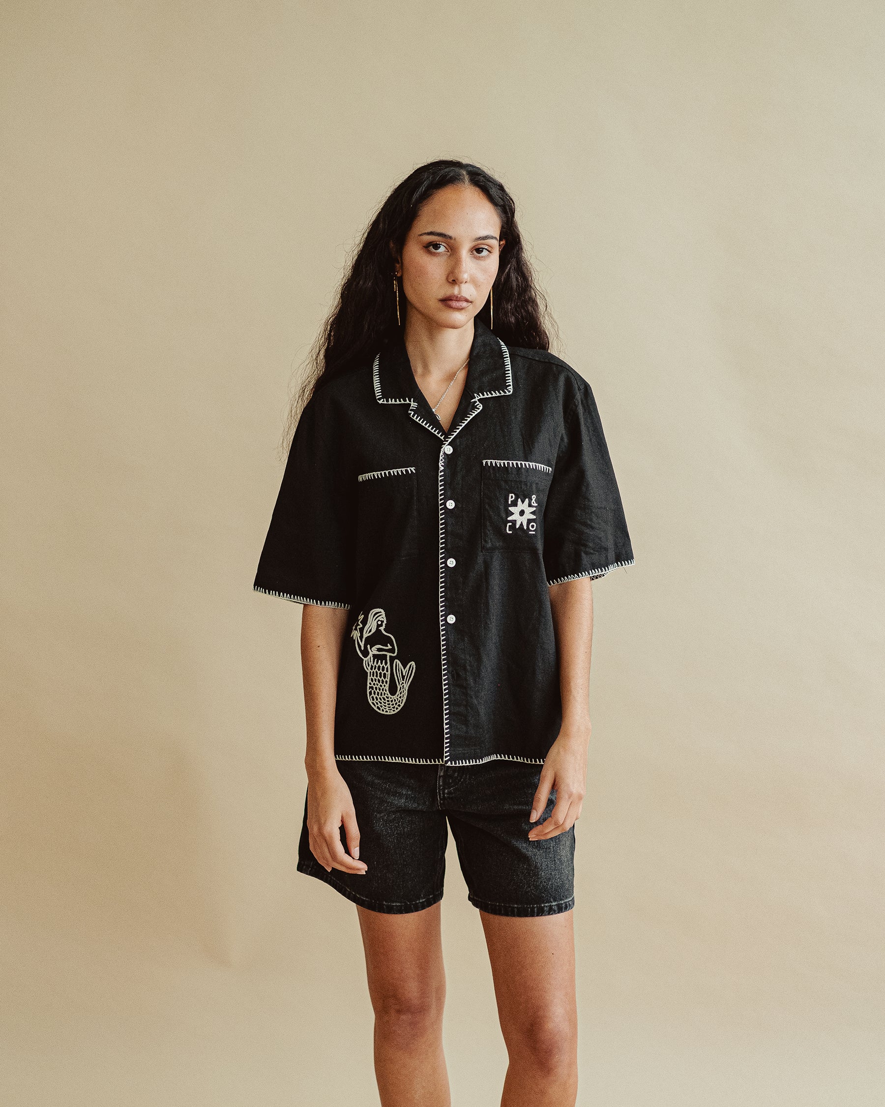 Merrow Resort Shirt - Black