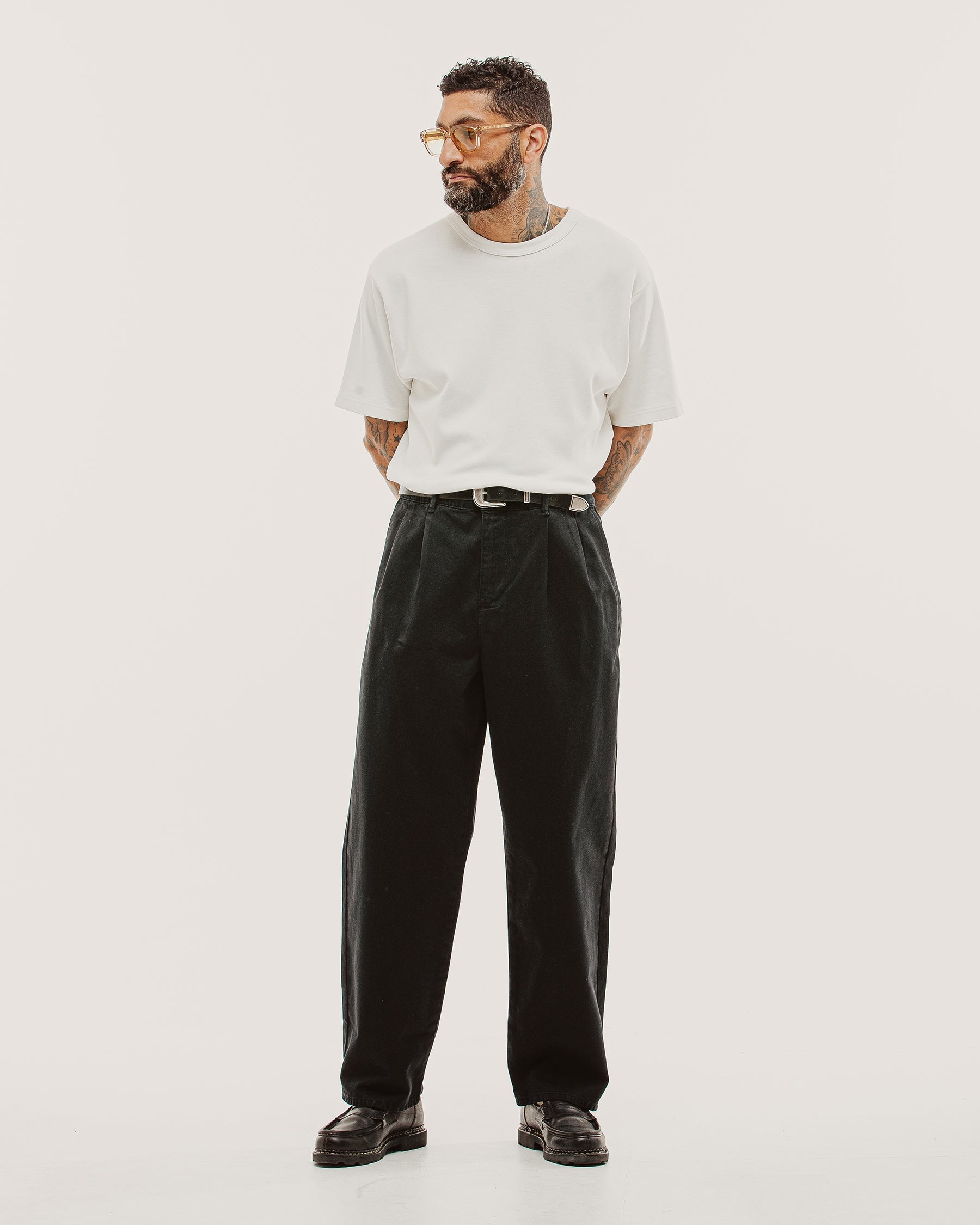 Union Pleated Pant - Black