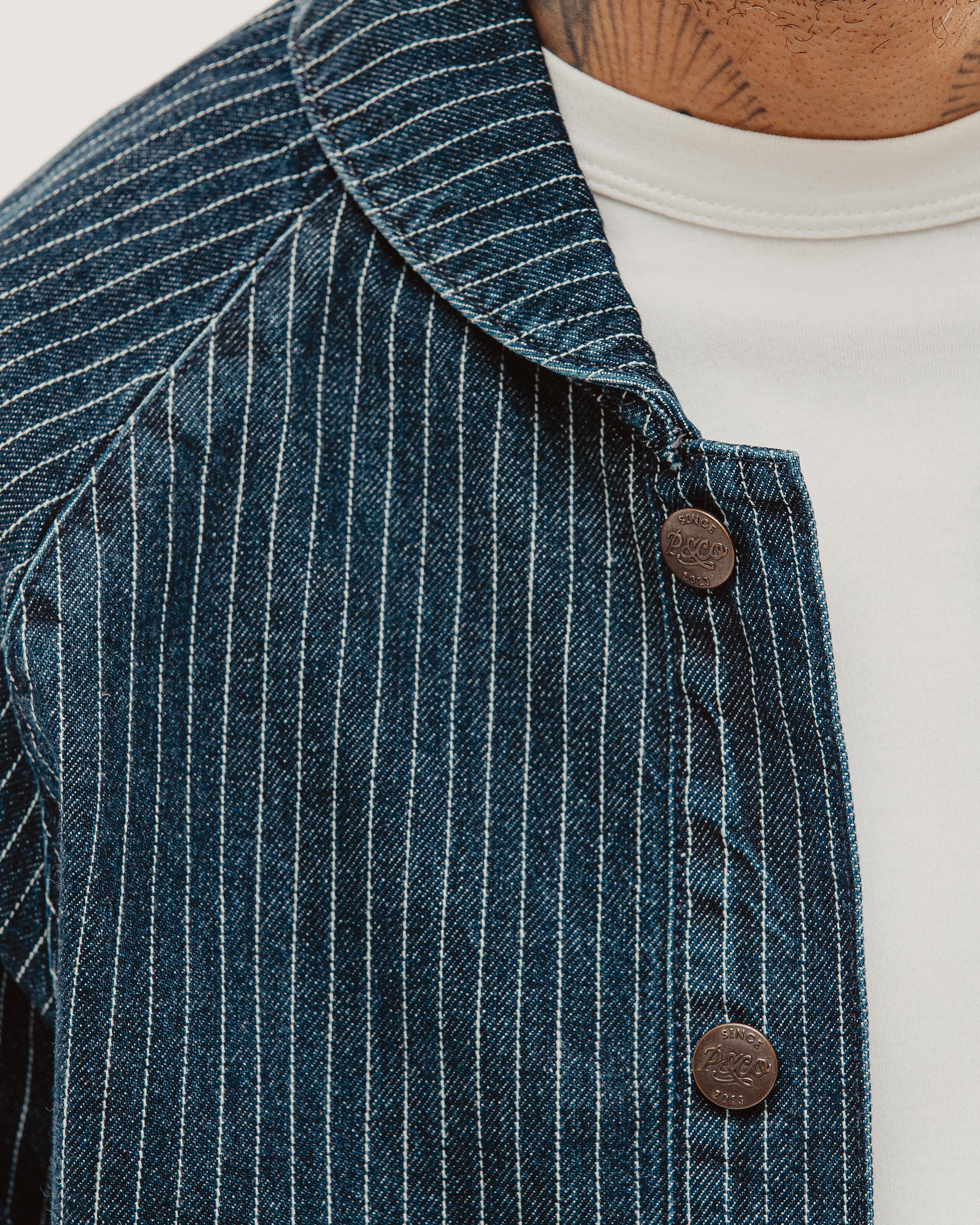 French Blue Vyse Chore Jacket | Men's Outerwear, Layering ‐ P&Co