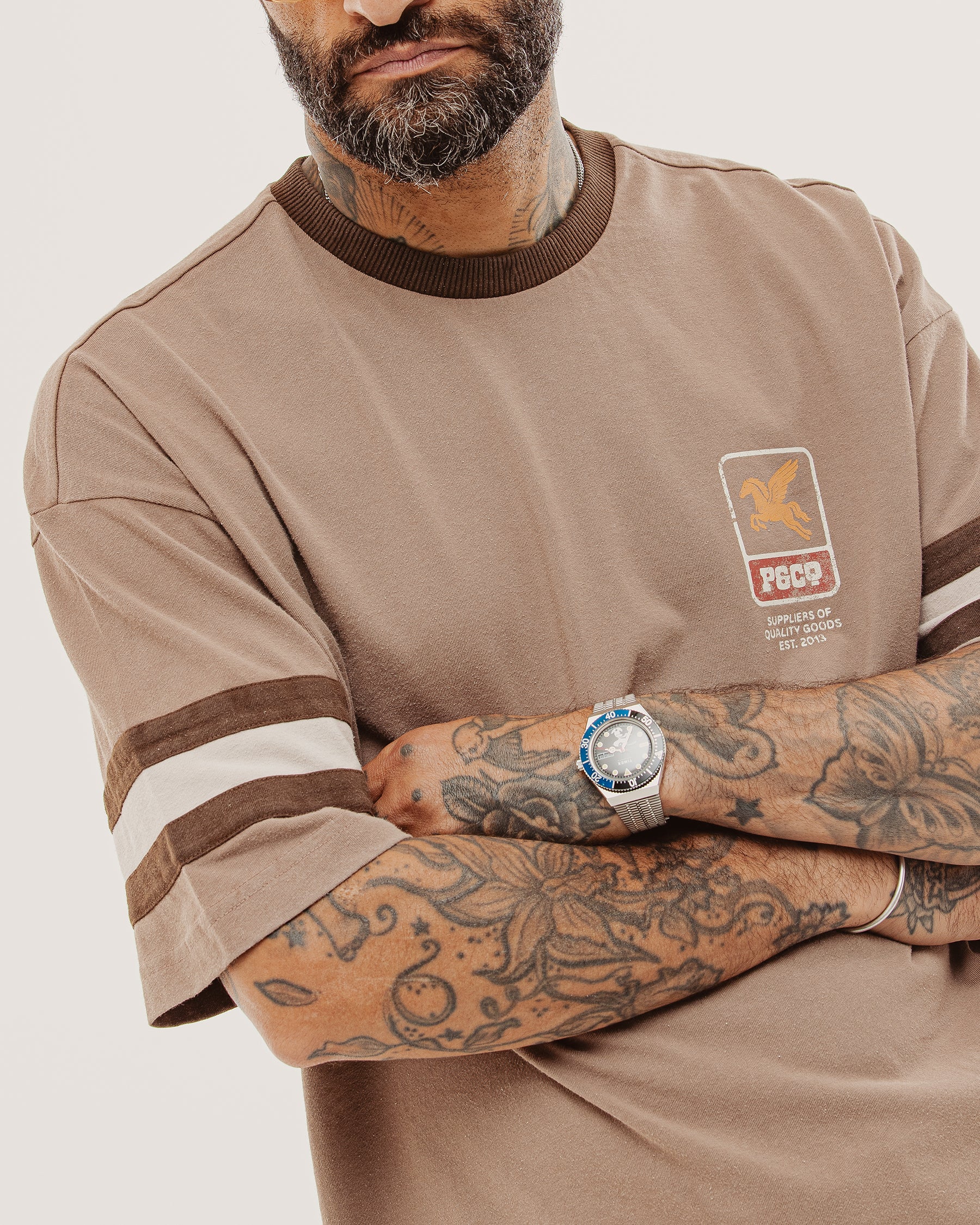 Pegasus Boxy Shortsleeve Jersey - Brown