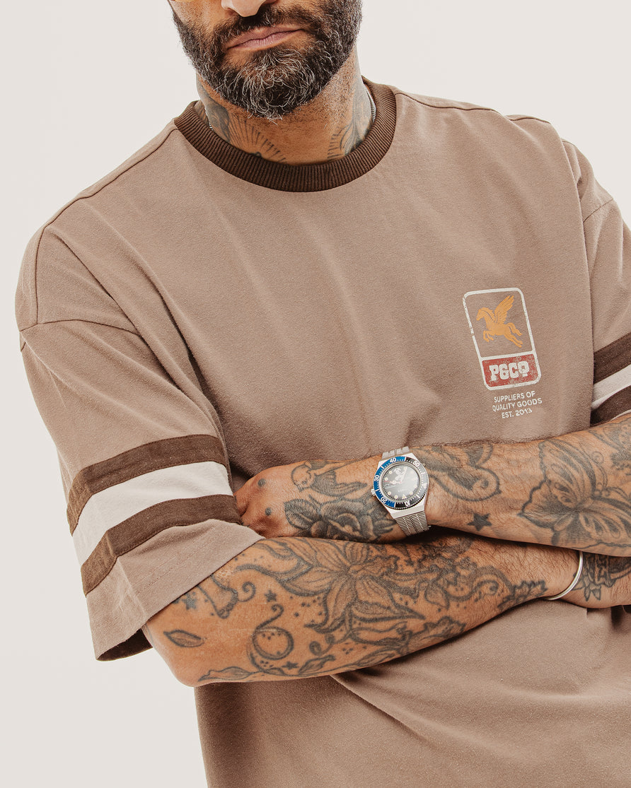 Pegasus Boxy Shortsleeve Jersey - Brown