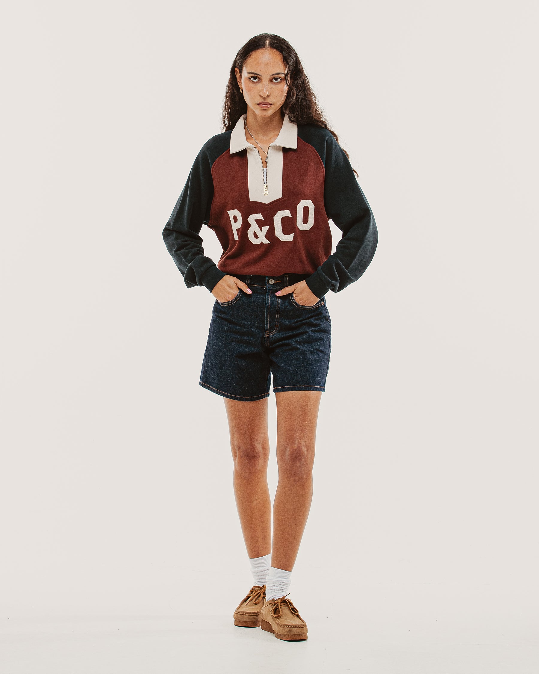 Track 1/4 Zip Jersey - Maroon & Navy