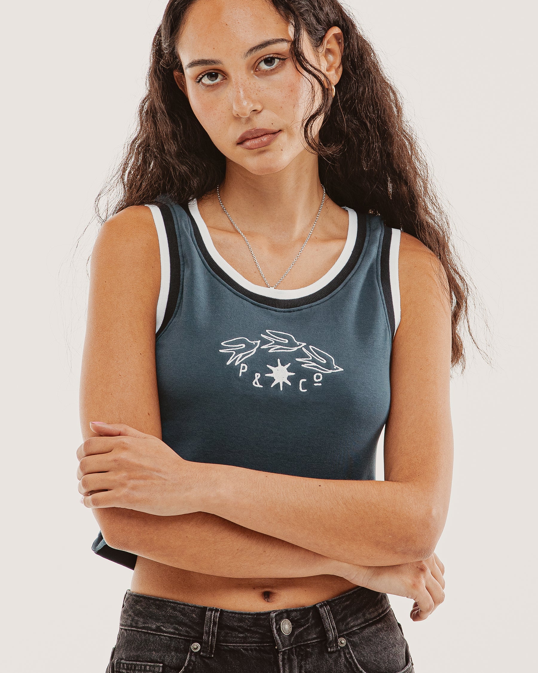 P&Co Tricot Tank - Navy