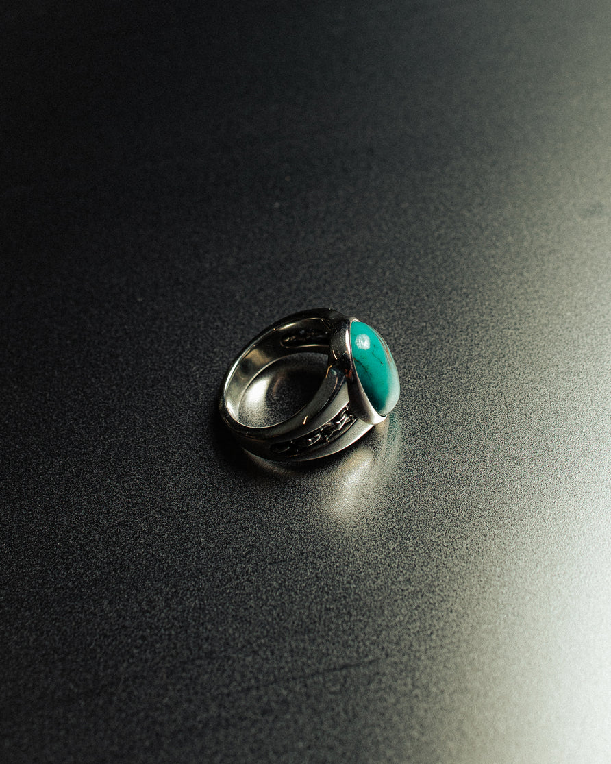 P&Co x TGF Turquoise Signet Ring - Sterling Silver