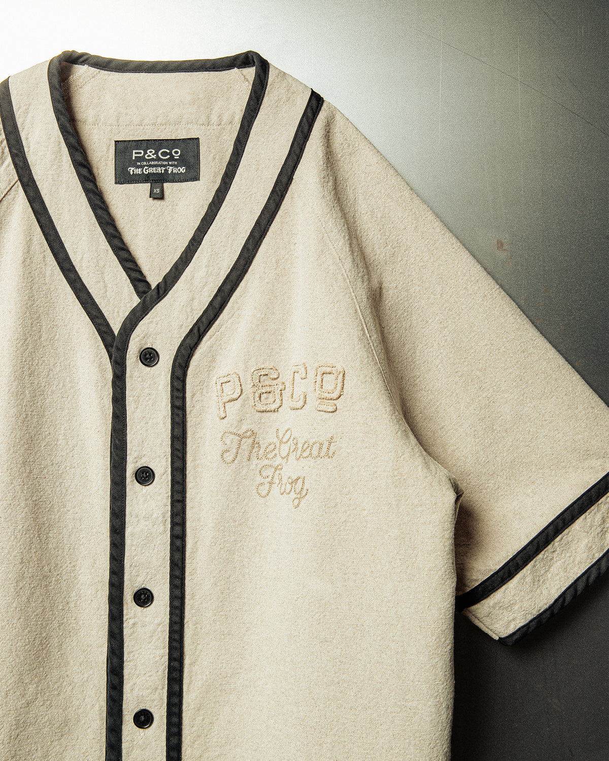 P&Co x TGF Baseball Jersey - Ecru