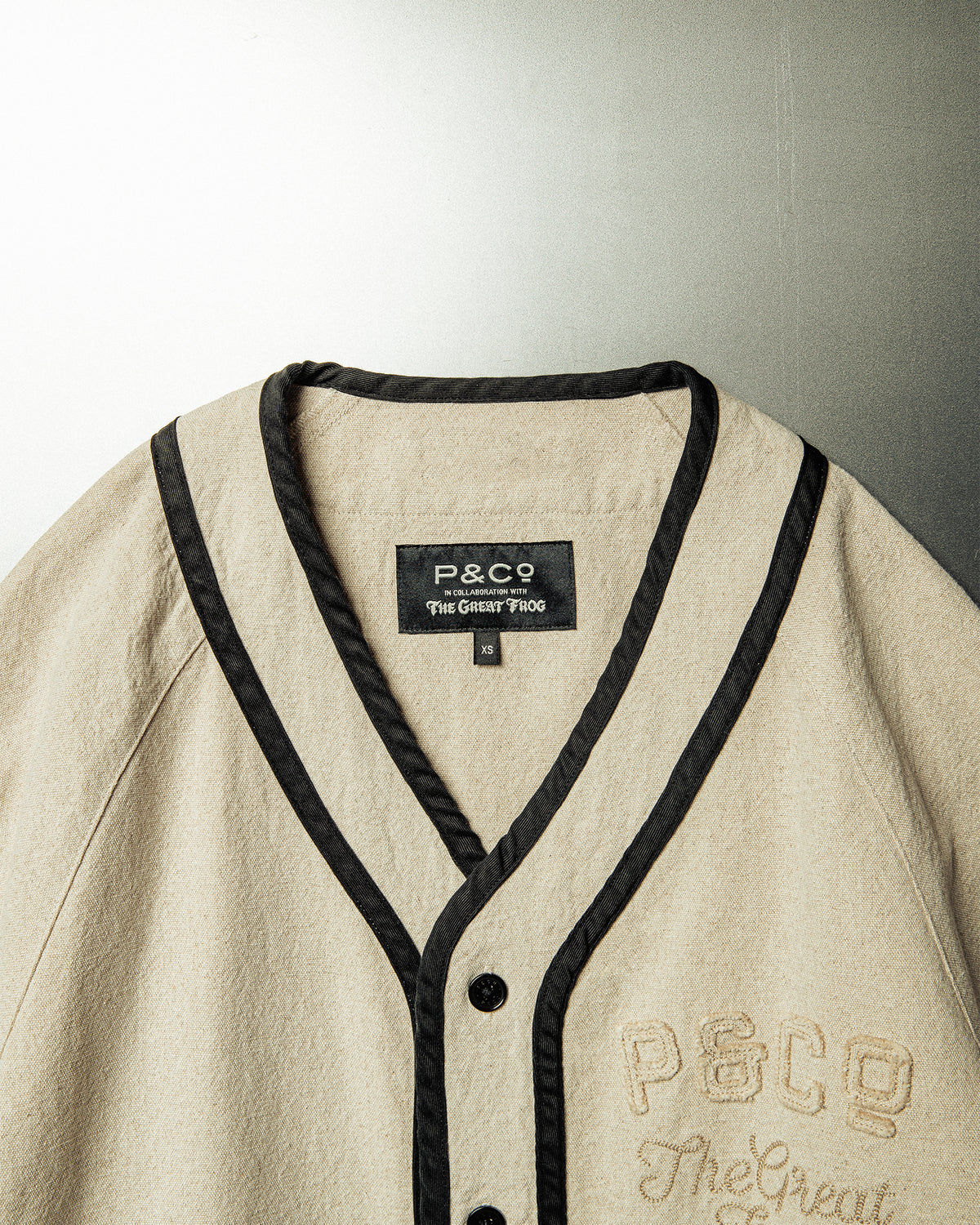 P&Co x TGF Baseball Jersey - Ecru