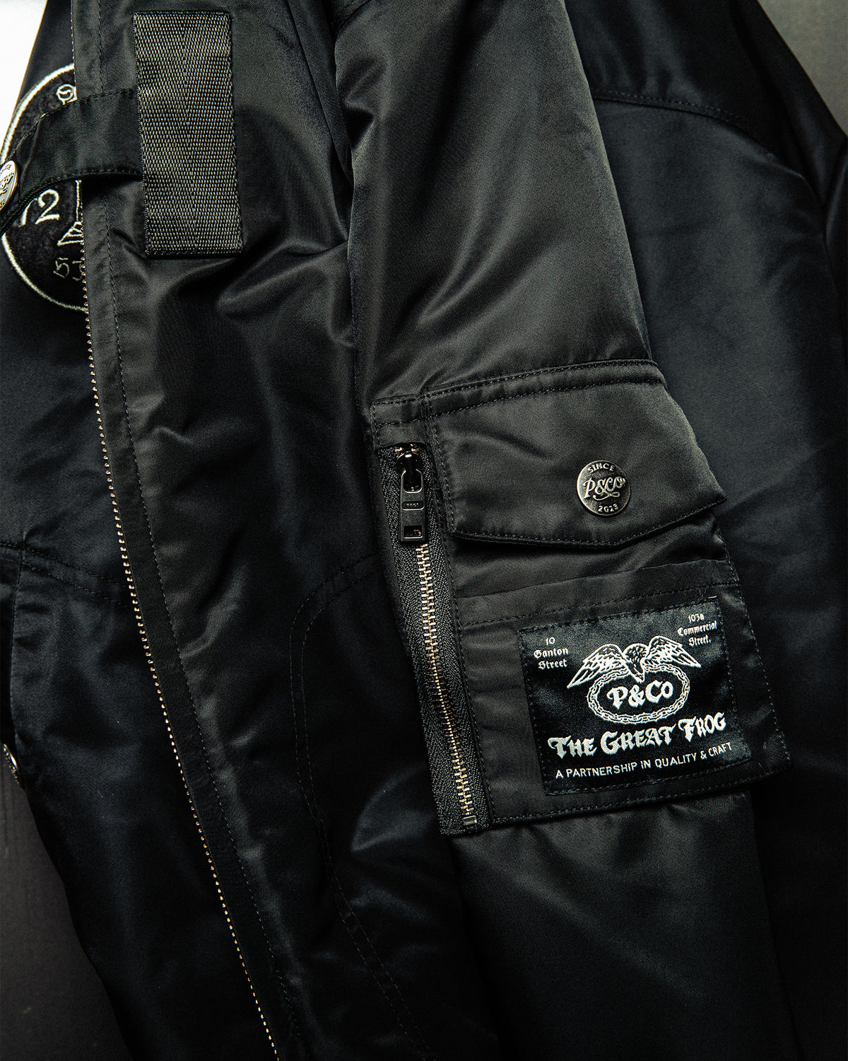 P&Co x TGF Bomber Jacket - Black
