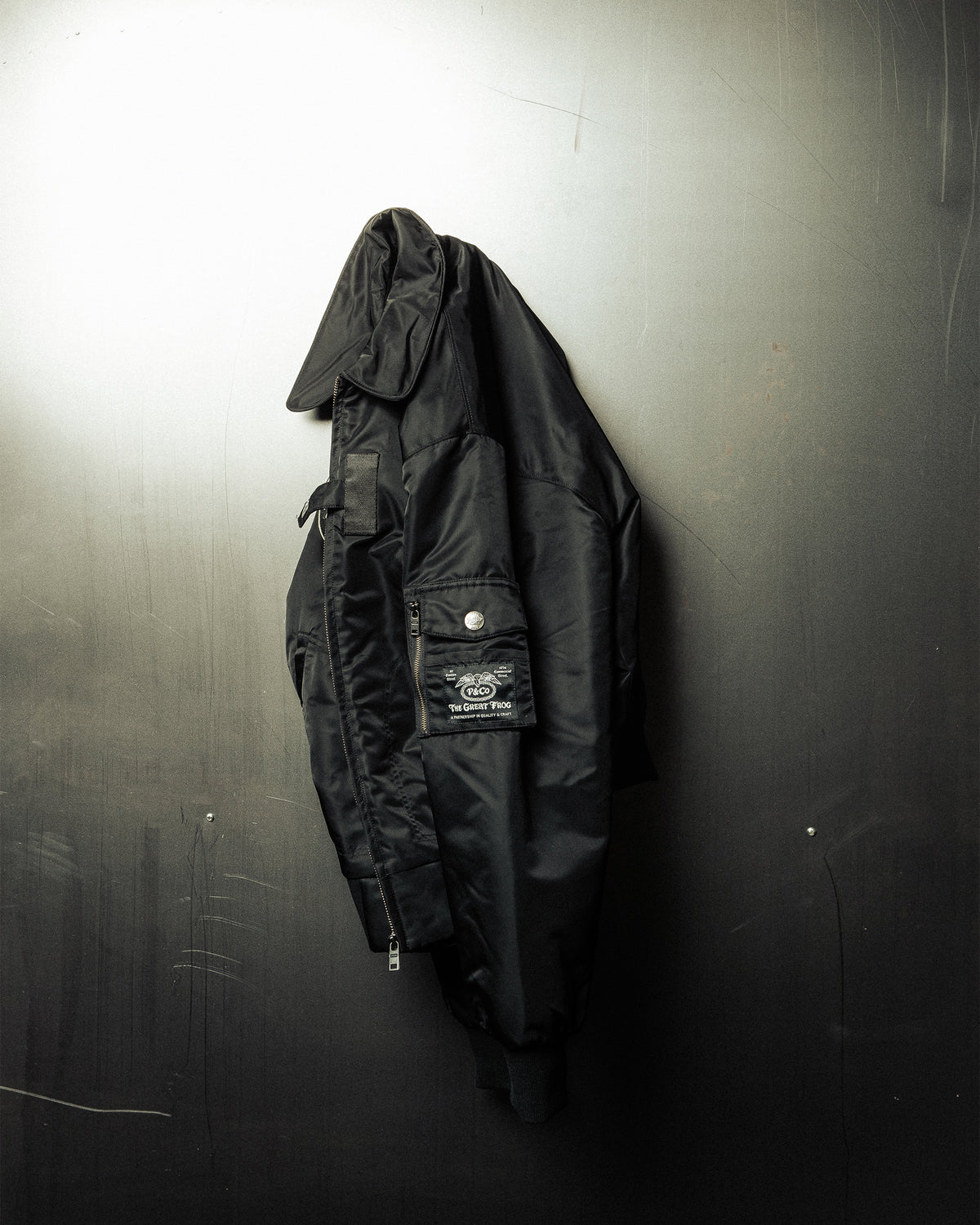 P&Co x TGF Bomber Jacket - Black